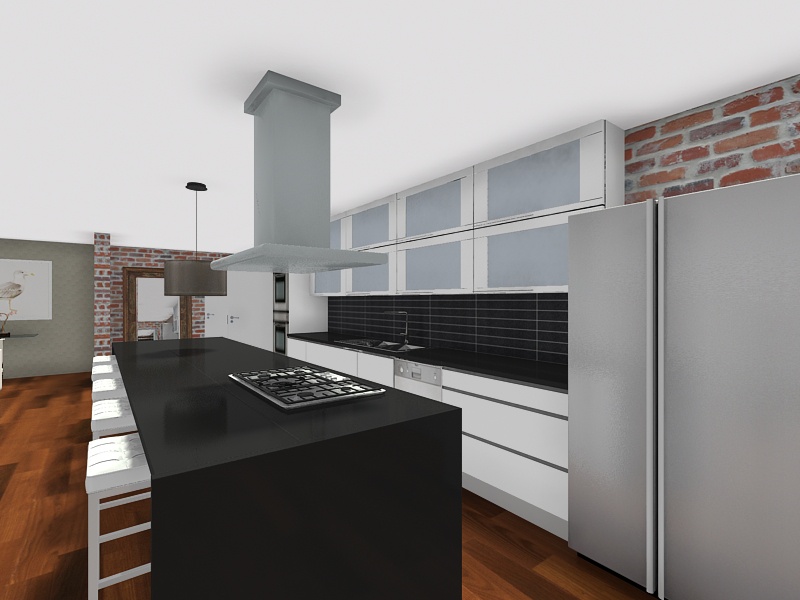 طراحی آشپزخانه سه بعدی